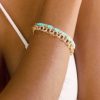 Bracelets Ettika | Vacation Mode Activated Turquoise And 18K Gold Plated Bracelet Set