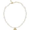 Necklaces Ettika | Paloma Pearl 18K Gold Plated Coin Necklace