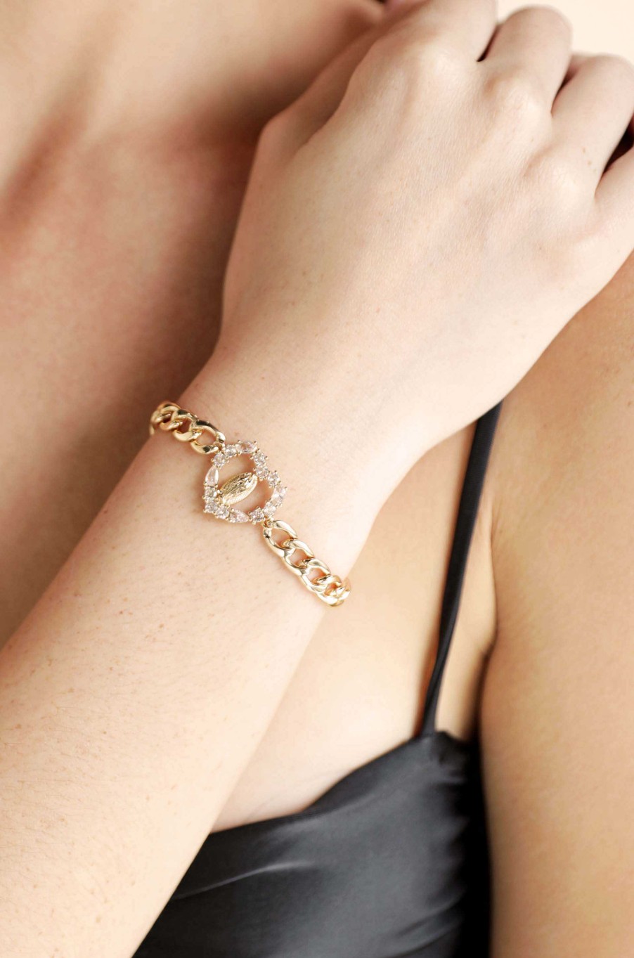 Bracelets Ettika | Faith And Love 18K Gold Plated Bracelet