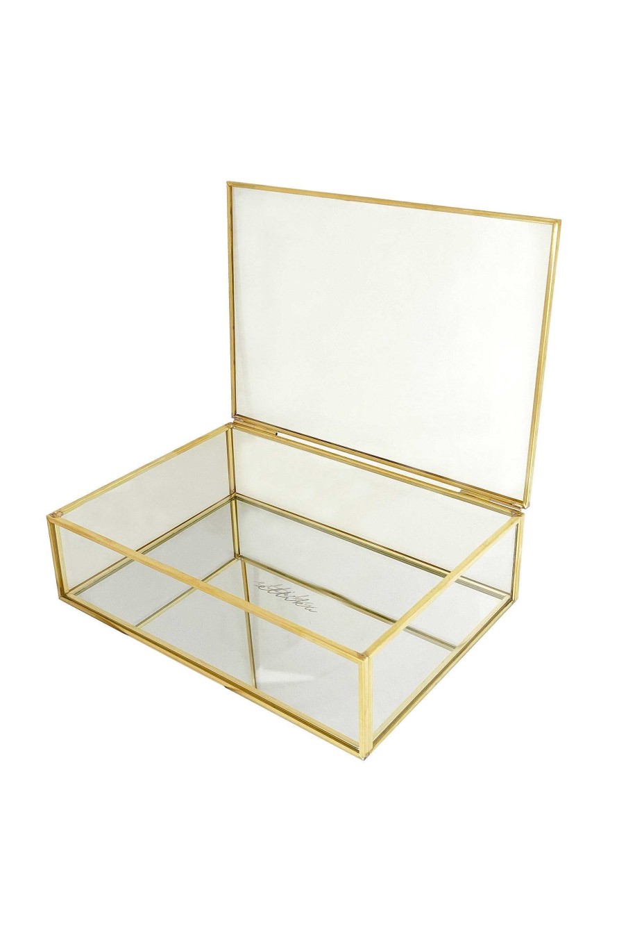 Jewelry Boxes & Trays Ettika | Large Treasures Mirror Bottom Jewelry And Display Box