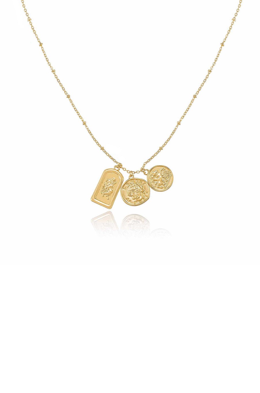 Necklaces Ettika | Coin Charms Talisman 18K Gold Plated Necklace