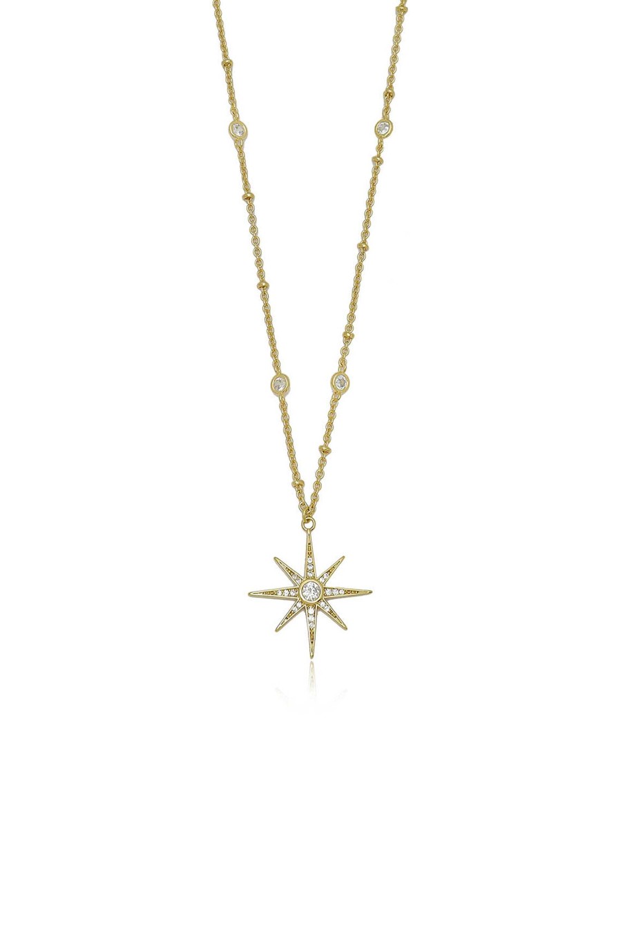 Necklaces Ettika | Starburst Pendant 18K Gold Plated Necklace