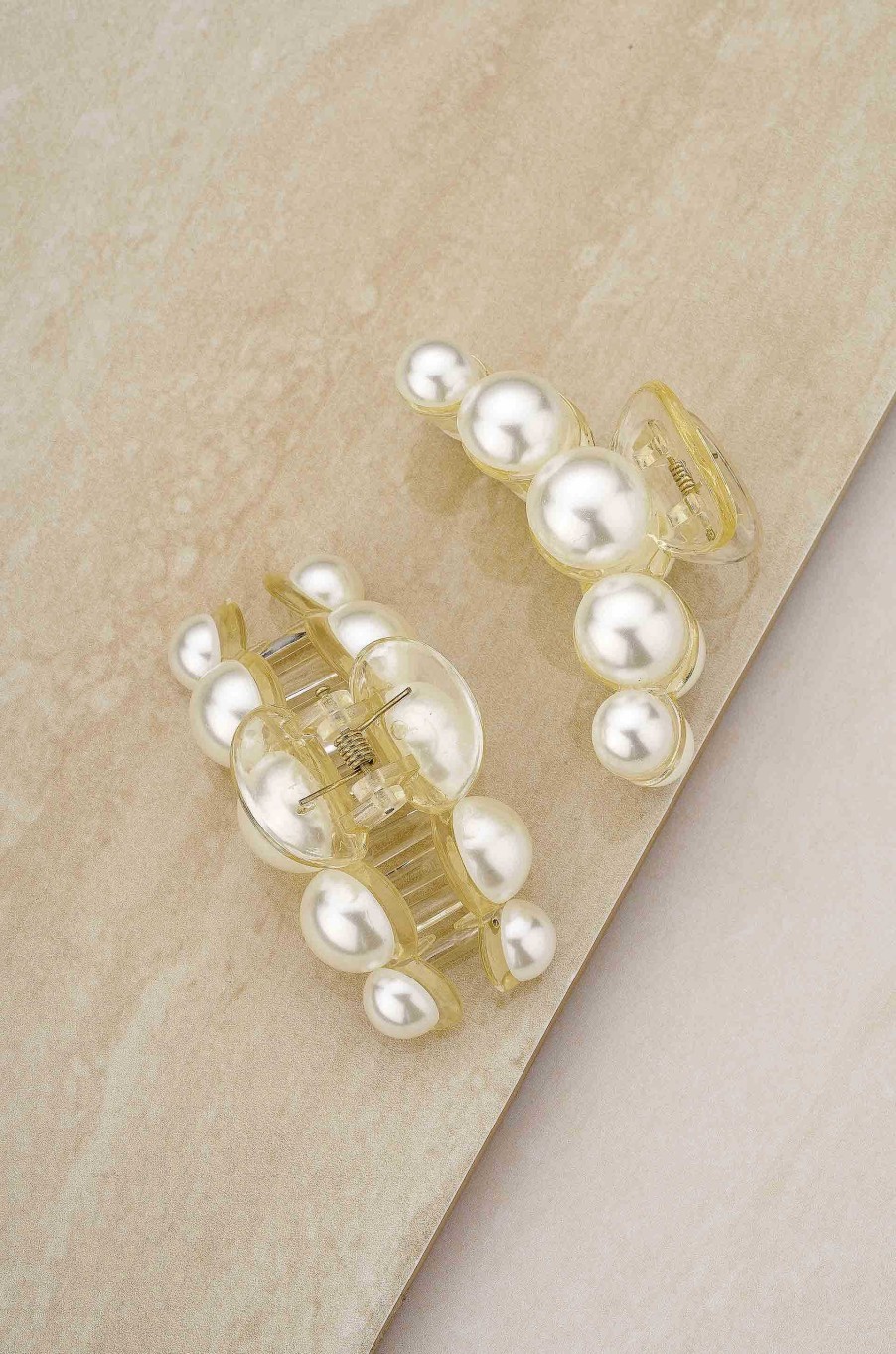 Hair Accessories Ettika | Pearl Hair Claw Set Of 2