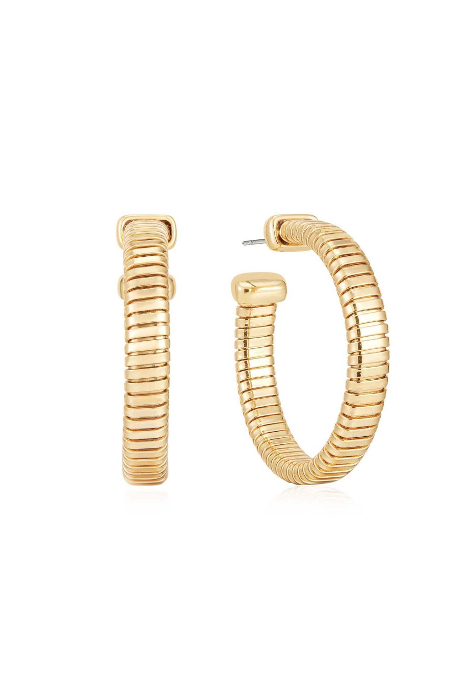 Earrings Ettika | Your Essential Flex 18K Gold Plated Hoops