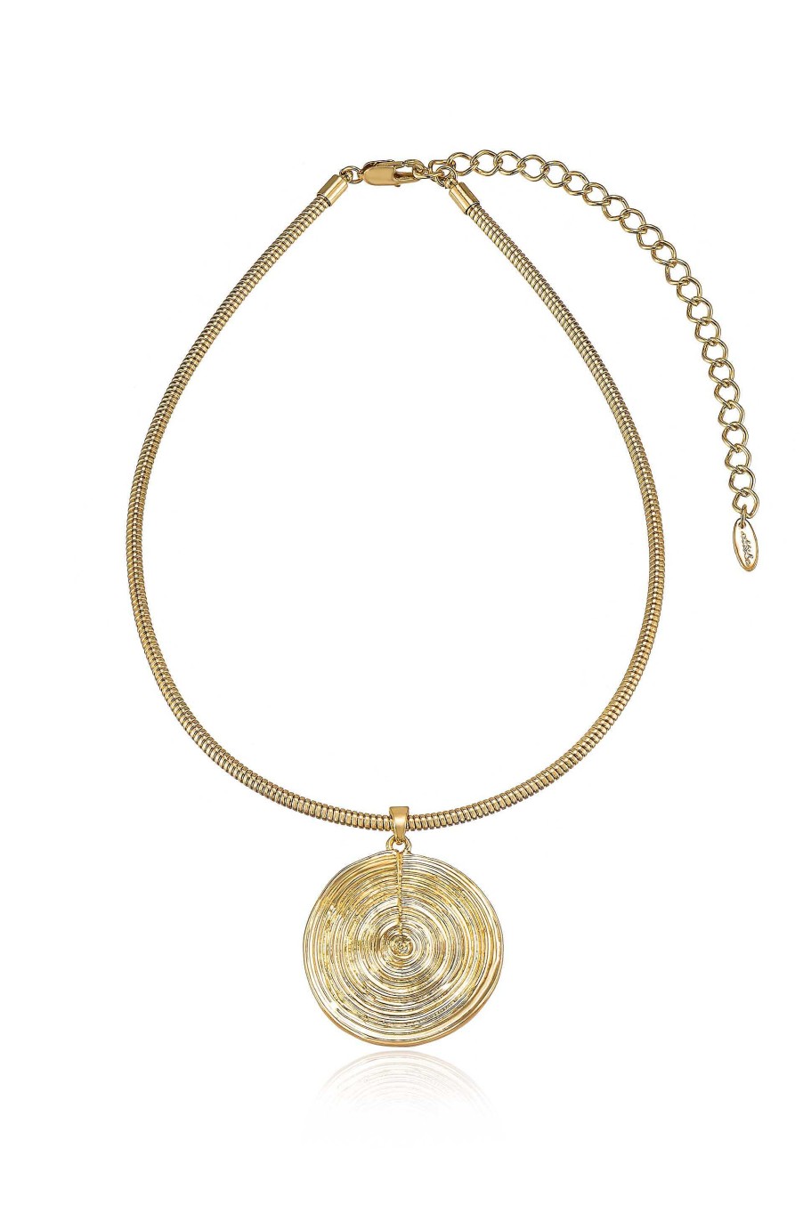 Necklaces Ettika | Statement Swirl Pendant 18K Gold Plated Choker