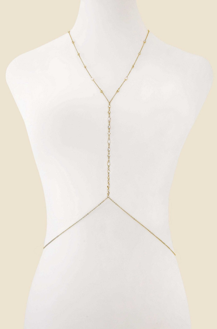 Body Chains & Belts Ettika | Blissful Crystal Body Chain In Gold