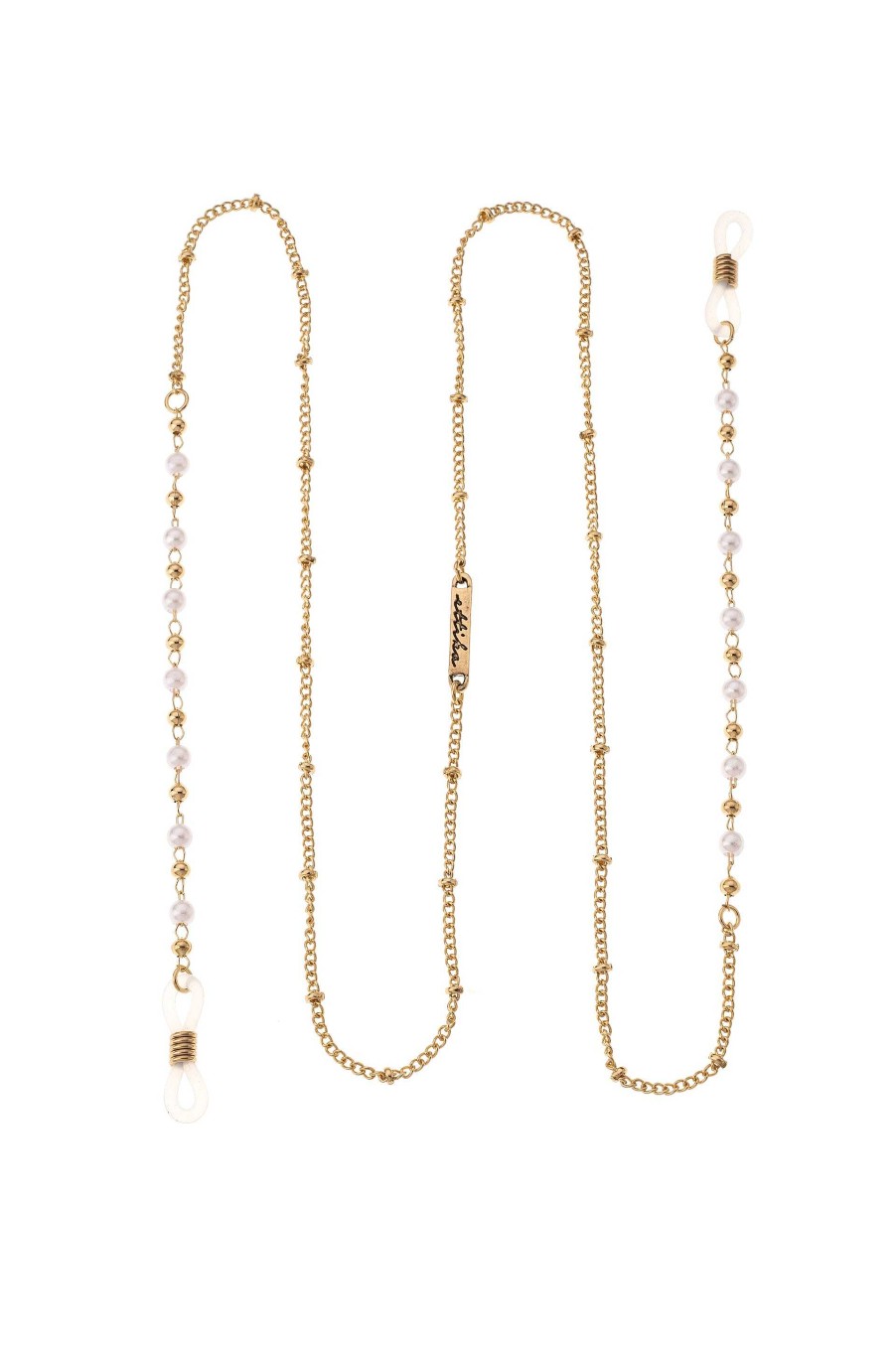 Glasses Chains Ettika | Dainty Pearl And Gold Glasses Chain