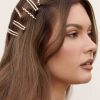 Hair Accessories Ettika | Pearl And Clear Crystal Mixed Hair Pin Set Of 6