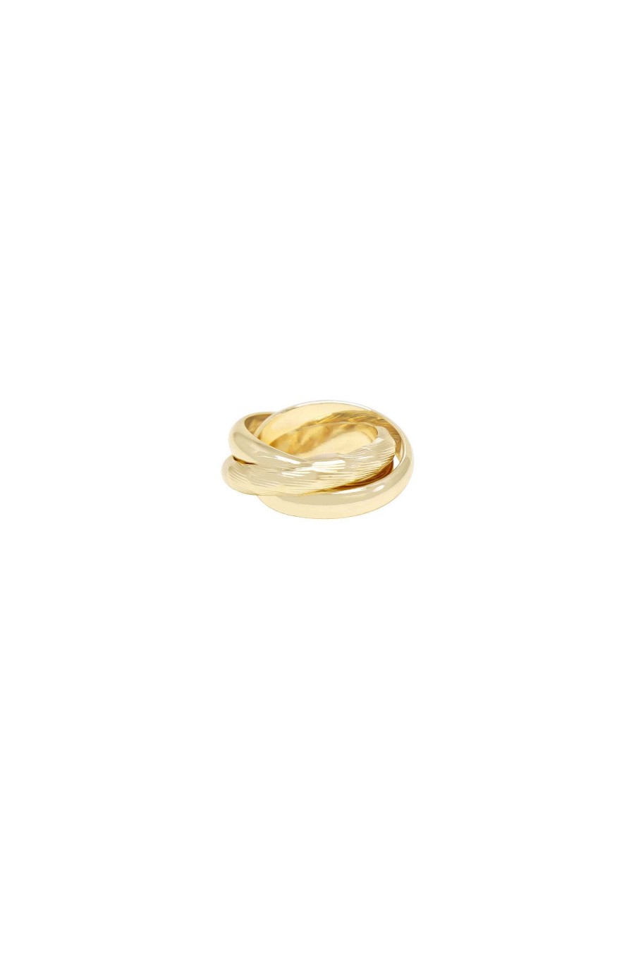 Rings Ettika | Don'T Get It Twisted 18K Gold Plated Gold Ring