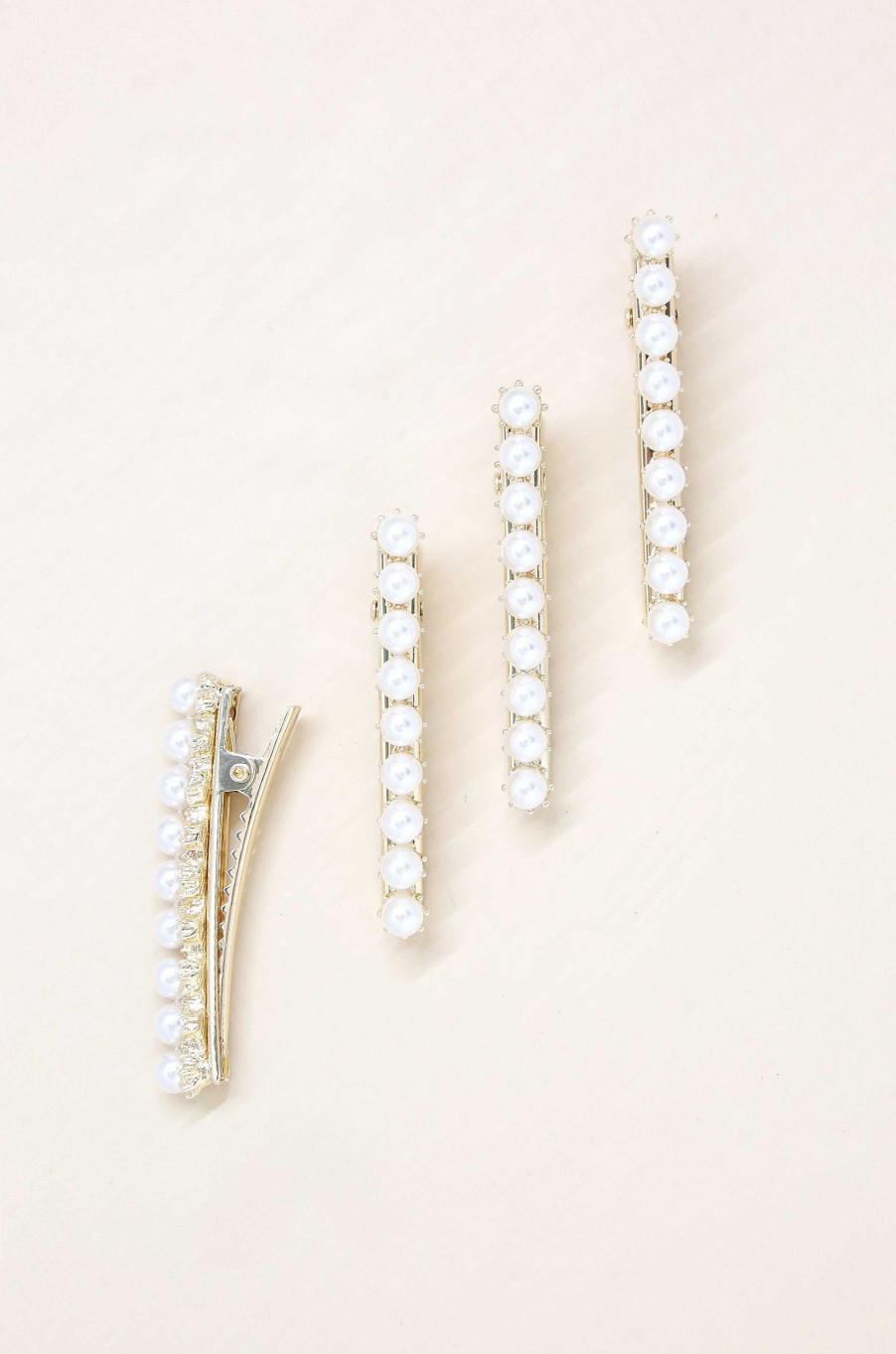 Hair Accessories Ettika | Diana Pearl Clip Set