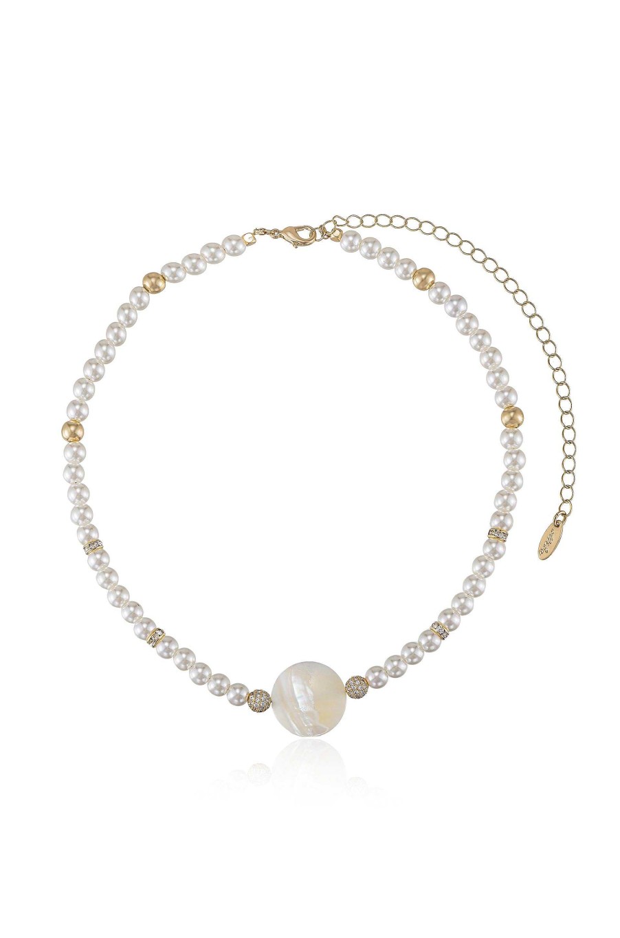 Necklaces Ettika | Timeless Pearl 18K Gold Plated Necklace