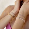 Bracelets Ettika | The Ultimate Pearl And Crystal Mixed 18K Gold Plated Bracelet Stack