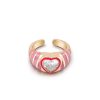 Rings Ettika | Open Hearts Club 18K Gold Plated Ring