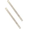 Hair Accessories Ettika | Sleek Lines Crystal Hair Pin Set