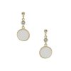 Earrings Ettika | Love By The Moon White Drop 18K Gold Plated Earrings