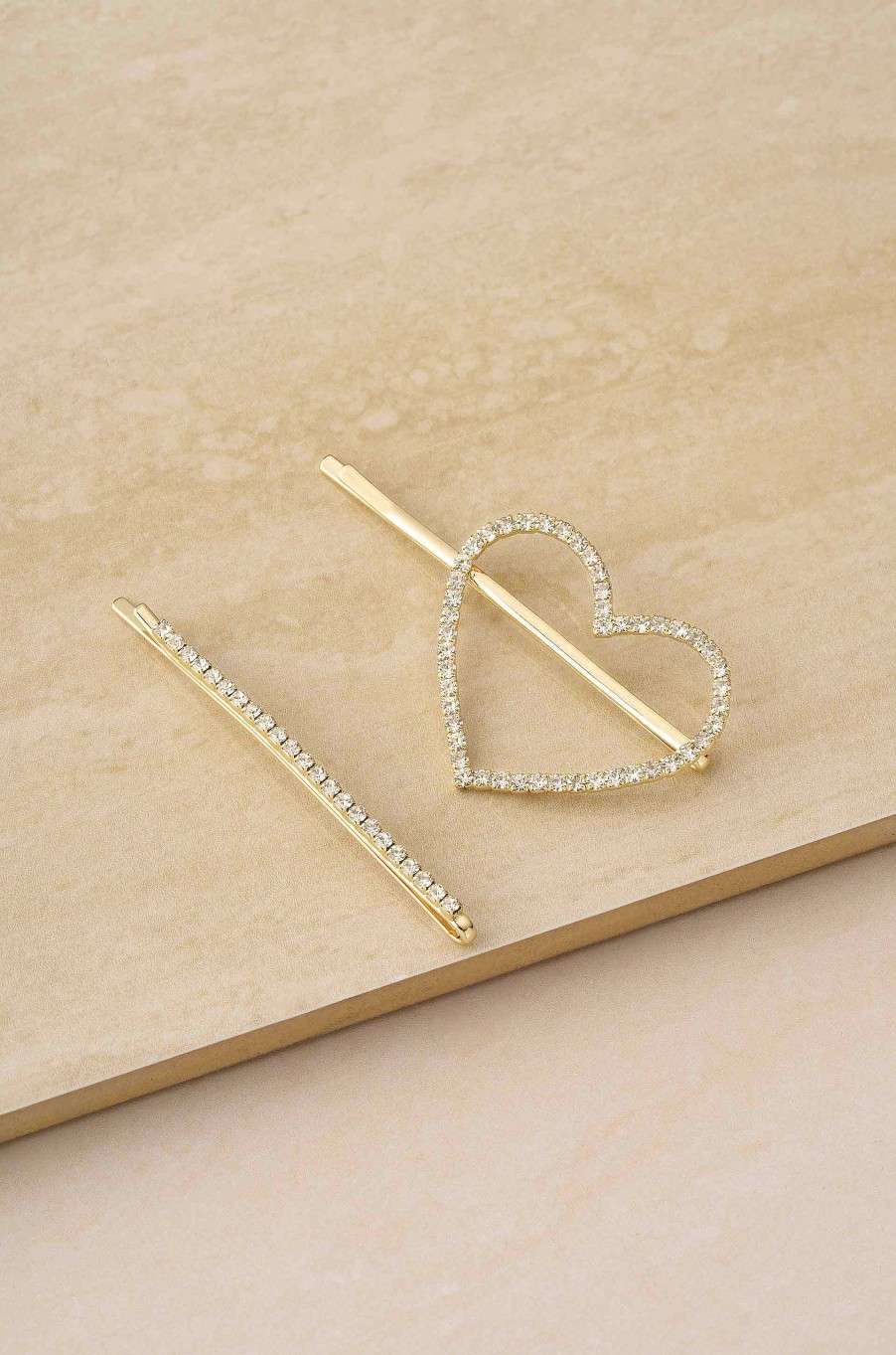 Hair Accessories Ettika | Forever Crystals Hair Pin Set Of 2