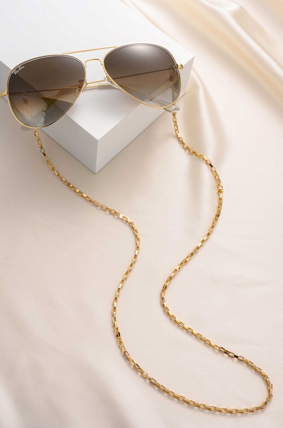 Glasses Chains Ettika | Golden Rays Rectangle Glasses Chain