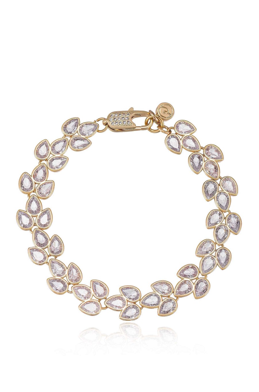 Bracelets Ettika | It'S Your Moment Bezel Crystal 18K Gold Plated Bracelet