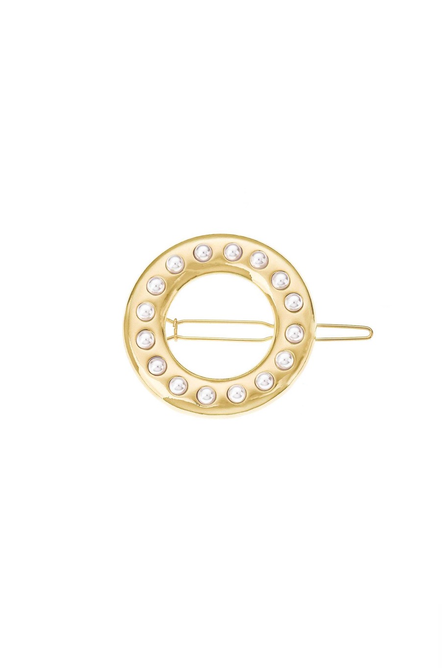 Hair Accessories Ettika | Classic Golden Donut Barrette