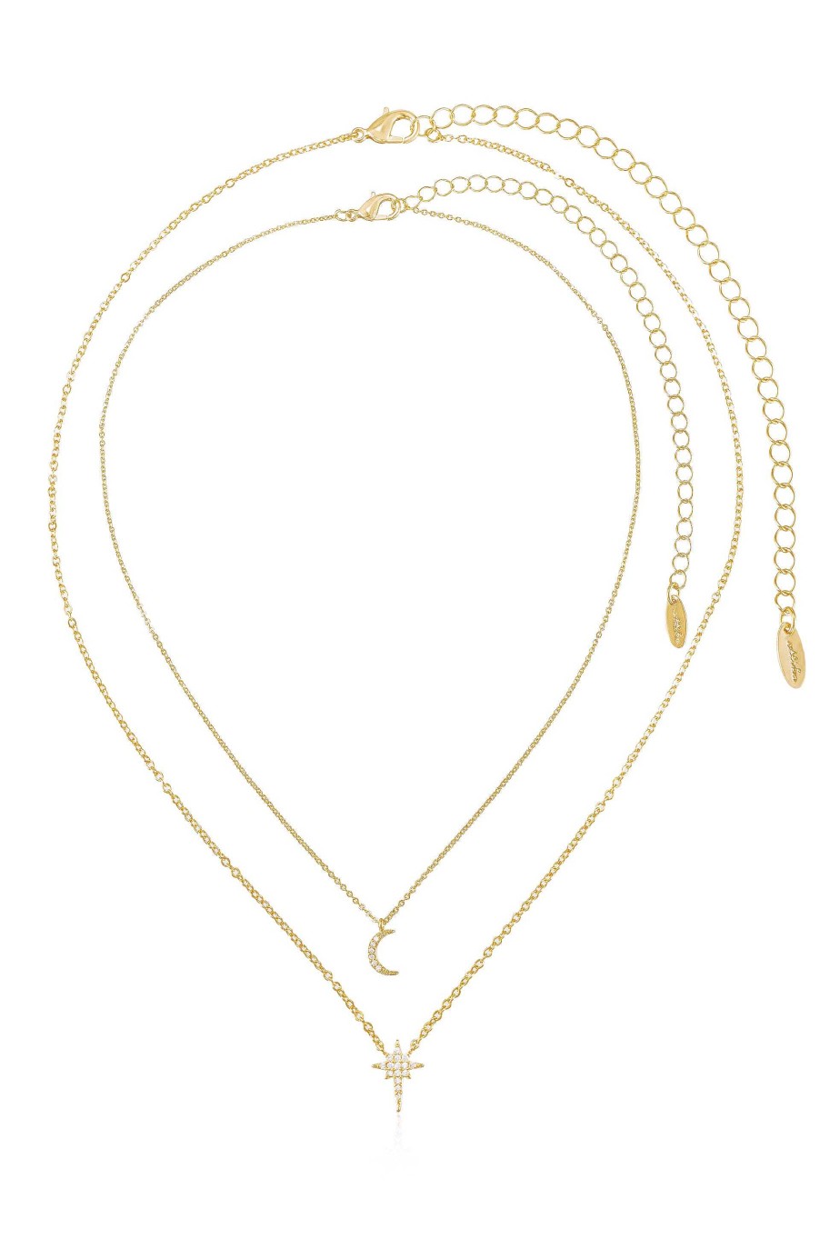 Necklaces Ettika | Celestial Crystal 18K Gold Plated Necklace Set