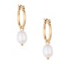 Earrings Ettika | Removable Pearl Huggie Earrings