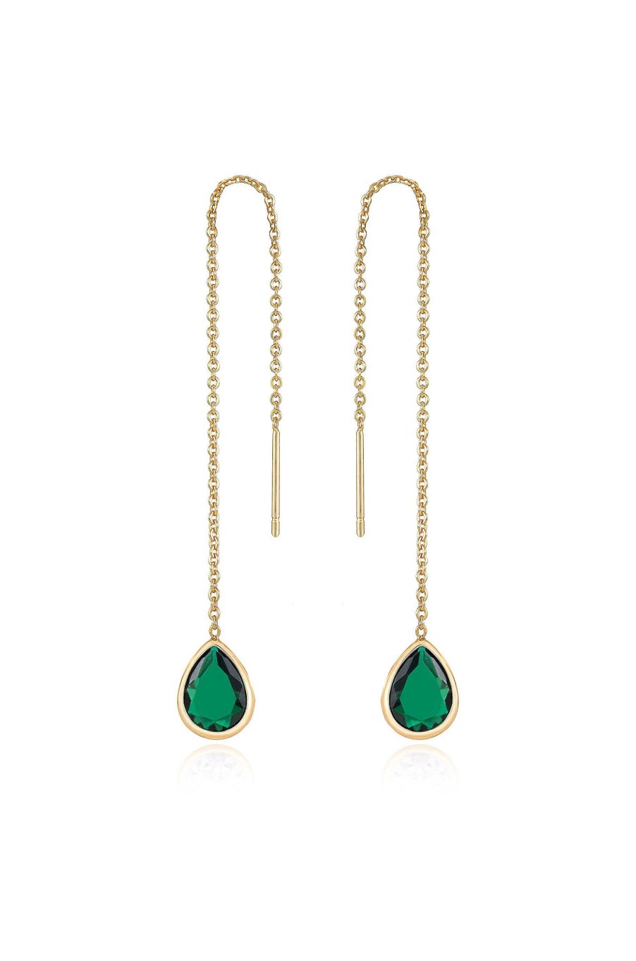 Earrings Ettika | Barely There Chain And Crystal Dangle Earrings