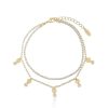 Anklets Ettika | Giovanna Layered Crystal 18K Gold Plated Anklet