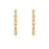 Earrings Ettika | Elite Crystal 18K Gold Plated Hoop Earring