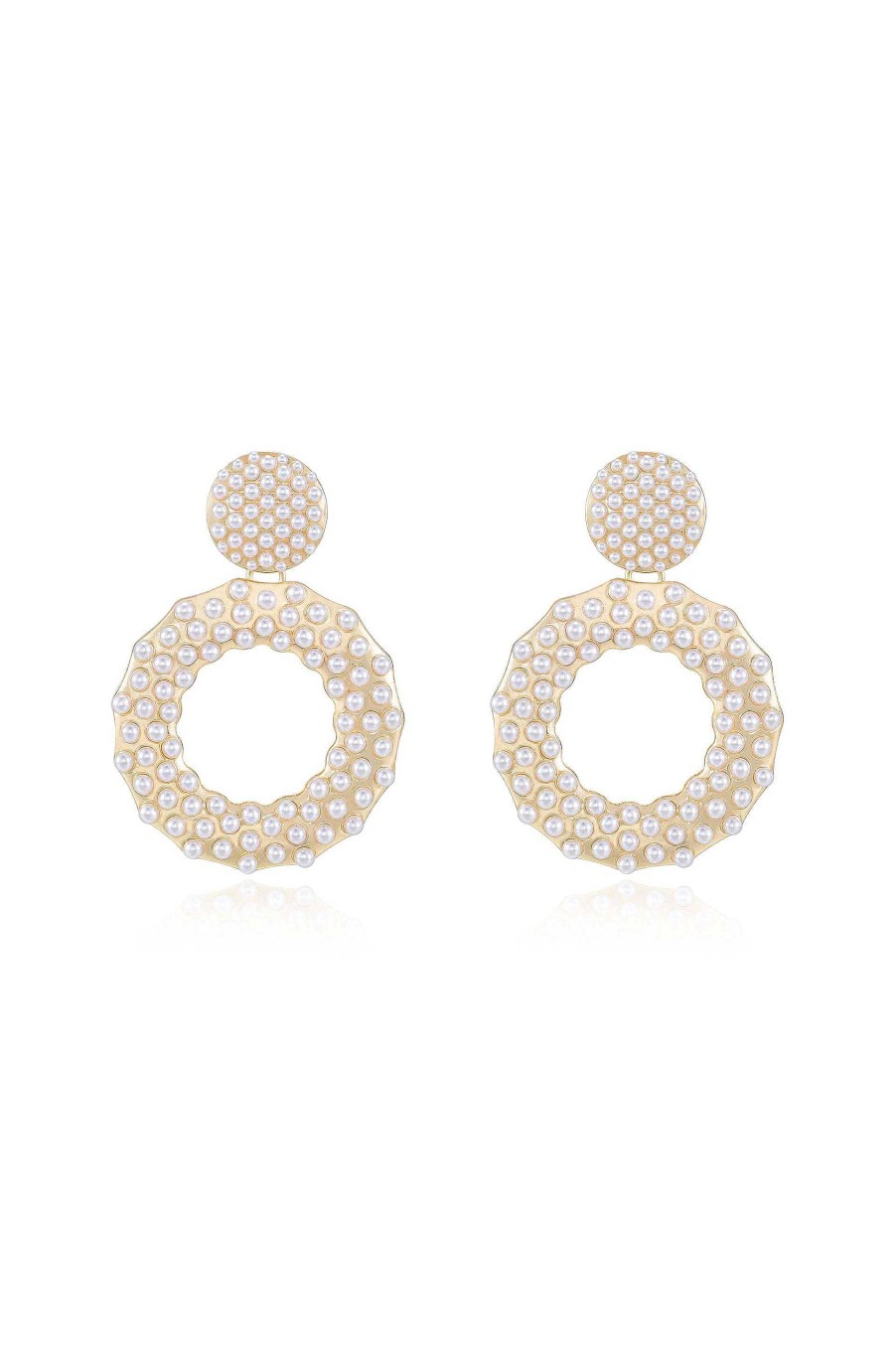 Earrings Ettika | You'Re The Moment Pearl And Crystal 18K Gold Plated Earrings