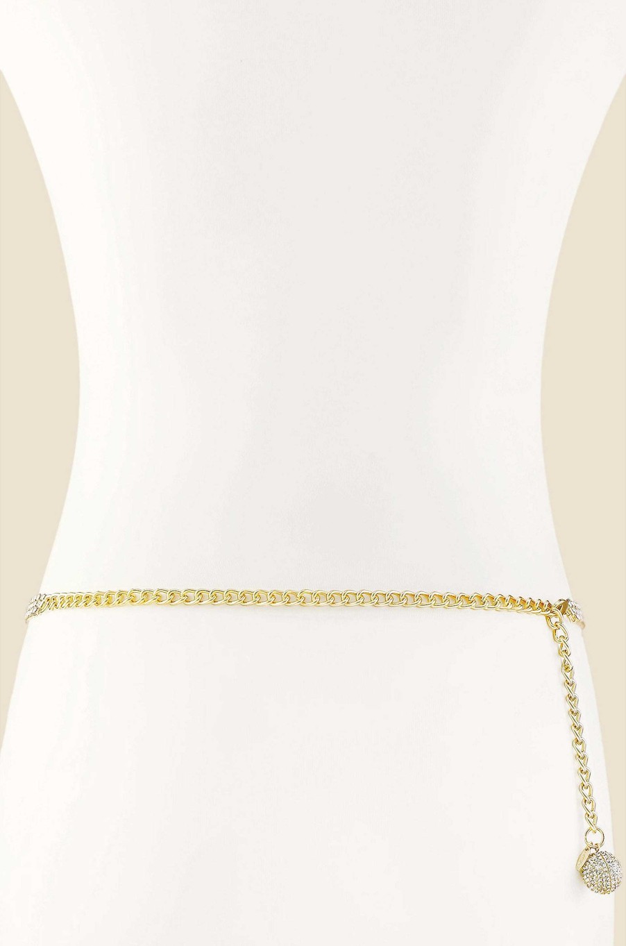 Body Chains & Belts Ettika | Shining Bright Crystal & Gold Circle Belt