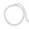 Necklaces Ettika | Pointed Bezel Crystal 18K Gold Plated Choker