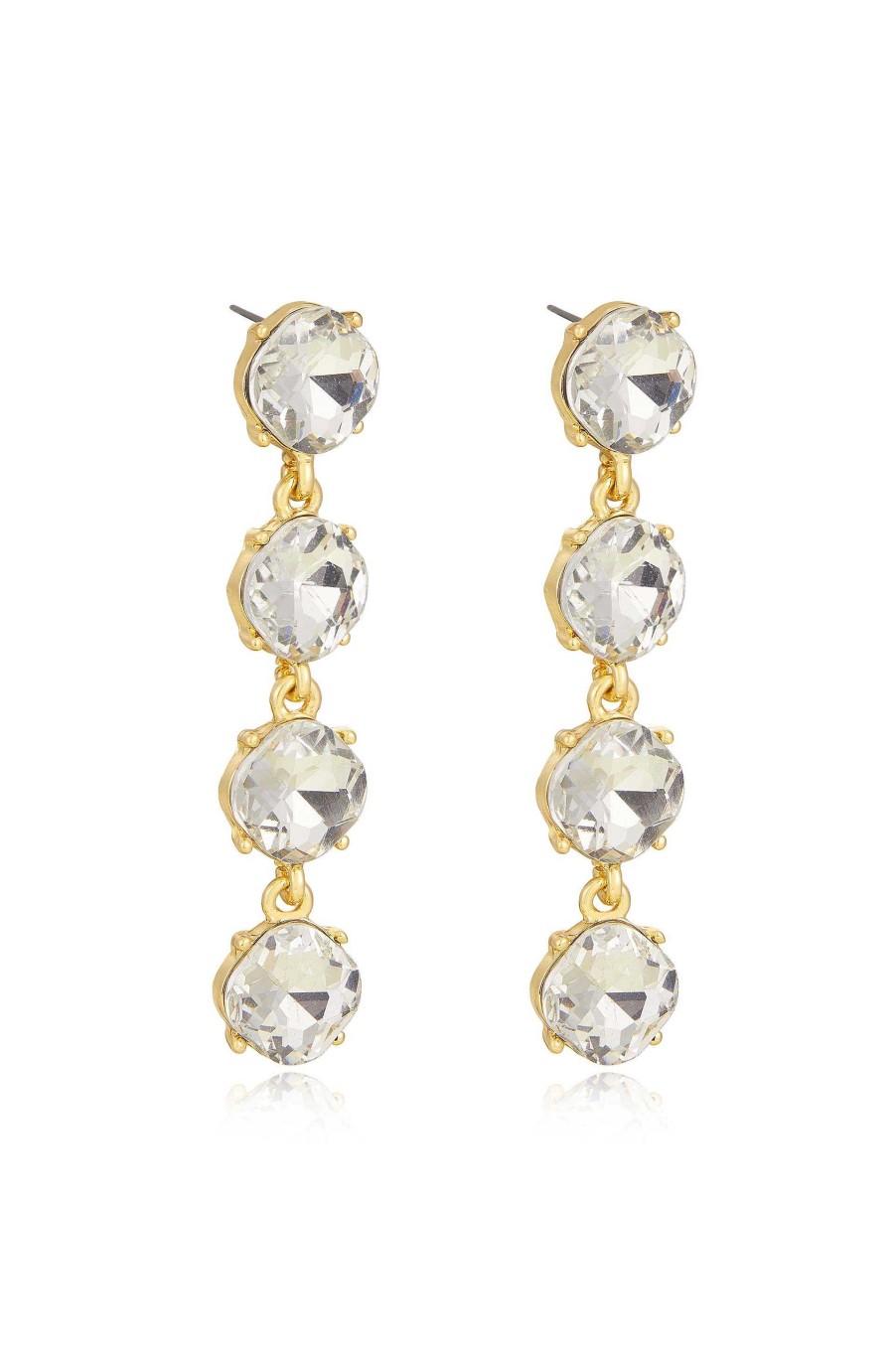 Earrings Ettika | Four The Money 18K Gold Plated Earrings