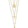 Necklaces Ettika | Let'S Go Layers 18K Gold Plated Necklace