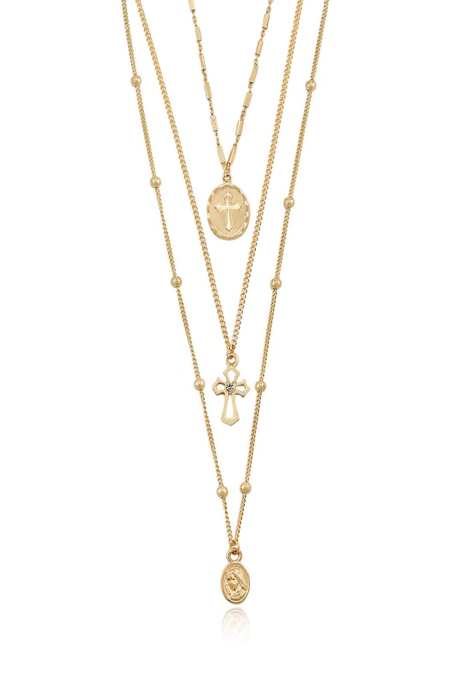 Necklaces Ettika | Let'S Go Layers 18K Gold Plated Necklace