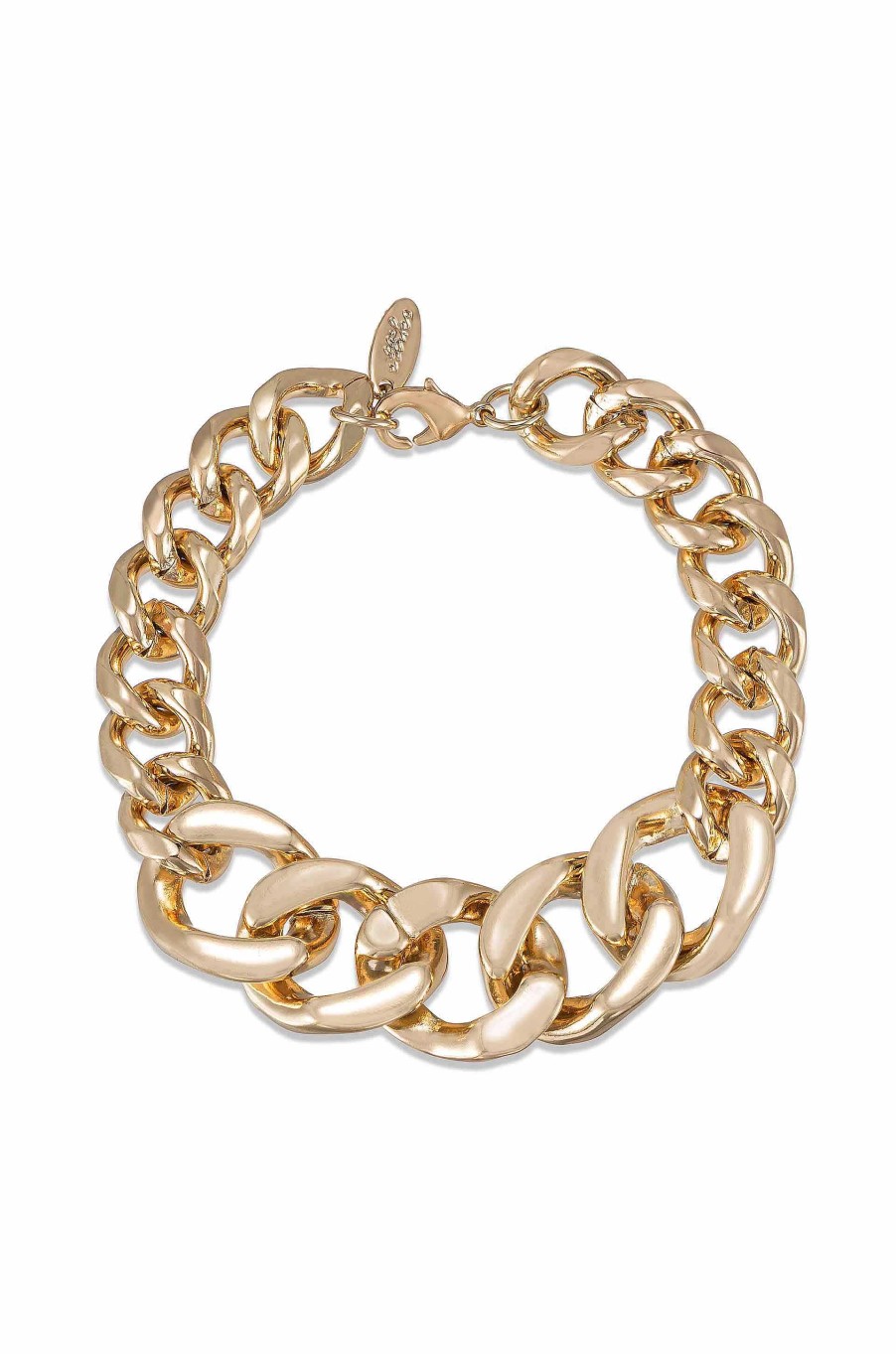 Bracelets Ettika | Big, Bad And Bold 18K Gold Plated Chain Link Bracelet