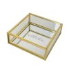 Jewelry Boxes & Trays Ettika | Small Square Mirror Bottom Jewelry And Display Box