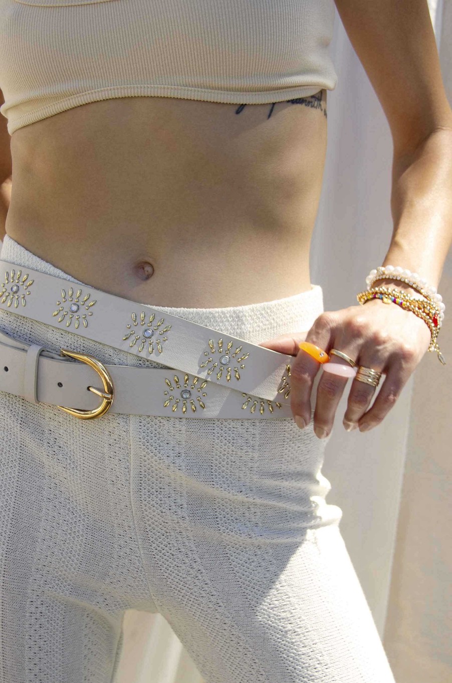 Body Chains & Belts Ettika | Third Eye Ivory Belt