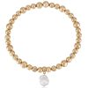 Necklaces Ettika | Baroque Freshwater Pearl Charm 18K Gold Plated Ball Chain Choker