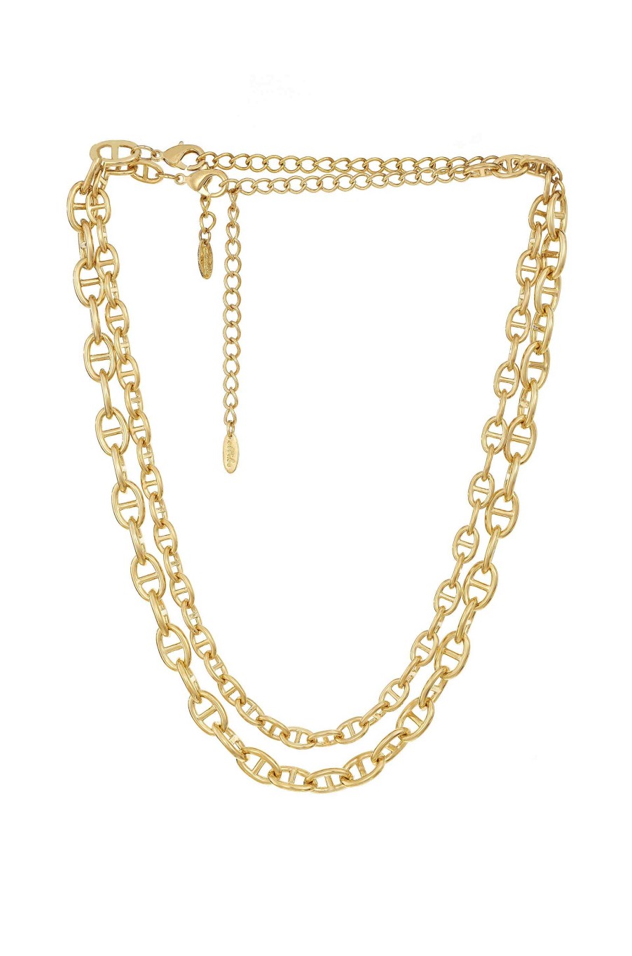 Necklaces Ettika | Modern Chains Layered 18K Gold Plated Necklace Set