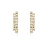 Earrings Ettika | Rhinestone 18K Gold Plated Huggie Hoop Earrings