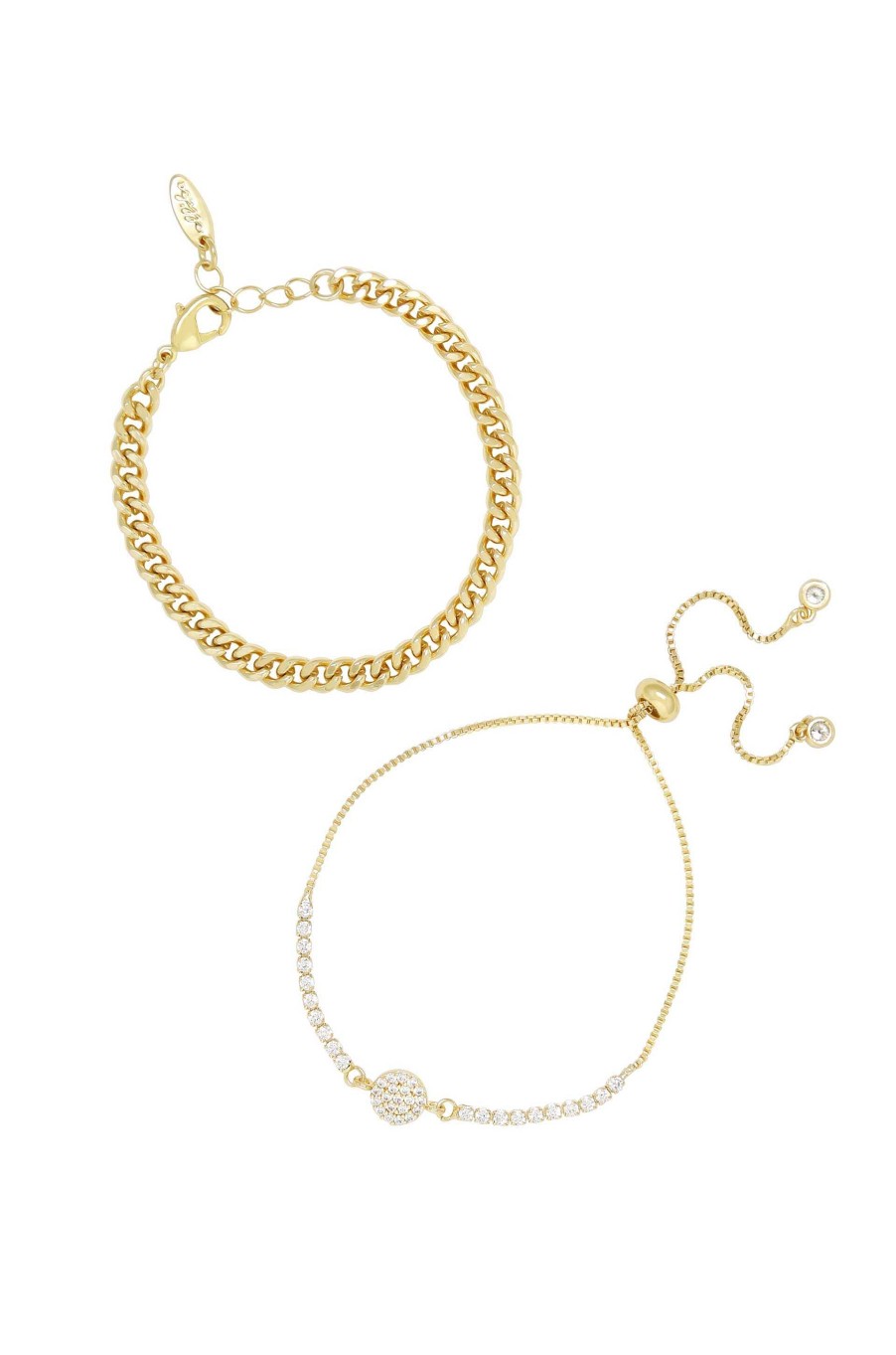 Bracelets Ettika | Add Some Crystal 18K Gold Plated Bracelet Set