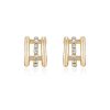 Earrings Ettika | Thick Crystal Accent 18K Gold Plated Huggie Earrings