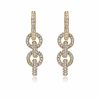 Earrings Ettika | Multi-Ring Crystal Dangle 18K Gold Plated Earrings