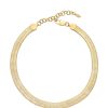 Necklaces Ettika | Snake Smooth Chain 18K Gold Plated Necklace