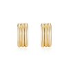 Earrings Ettika | Pipeline 18K Gold Plated Hoops