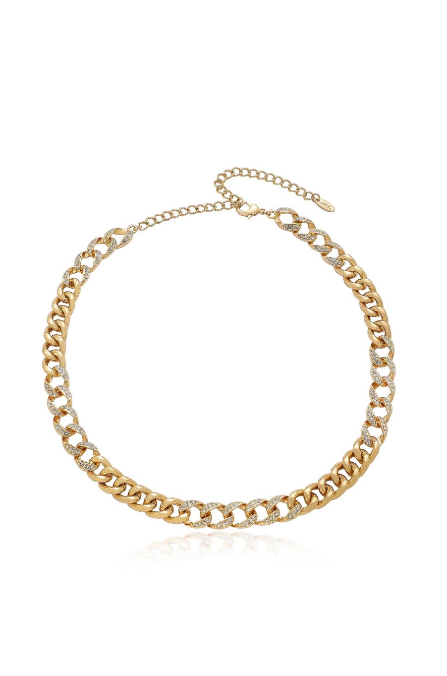 Necklaces Ettika | Life Of Links Crystal And 18K Gold Plated Necklace