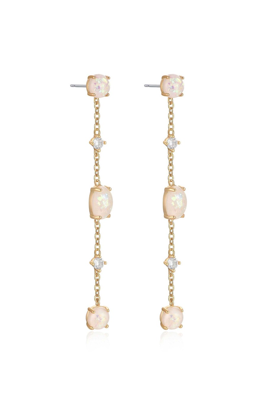 Earrings Ettika | Elegant Opal Sway Dangle Earrings