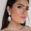 Earrings Ettika | Timeless Crystal 18K Gold Plated Dangle Earrings