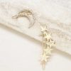 Hair Accessories Ettika | Stars And Moon Set Of 2 Hair Barrettes In Gold