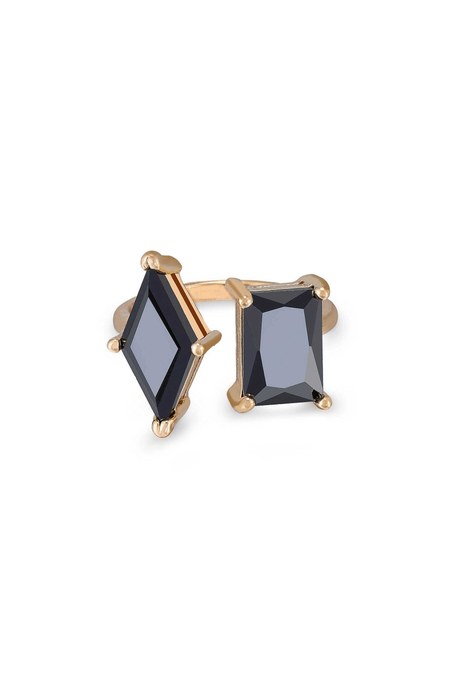 Rings Ettika | Geometric Statement 18K Gold Plated Ring